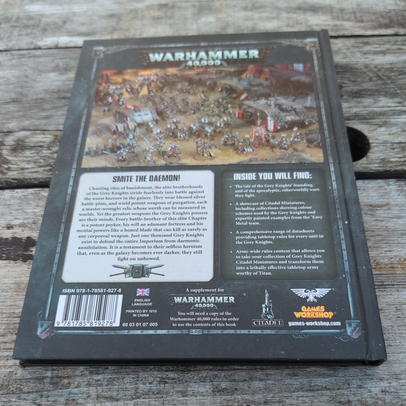 Warhammer 40k Codex Adeptus Astartes Grey Knights, 2017 8th edition