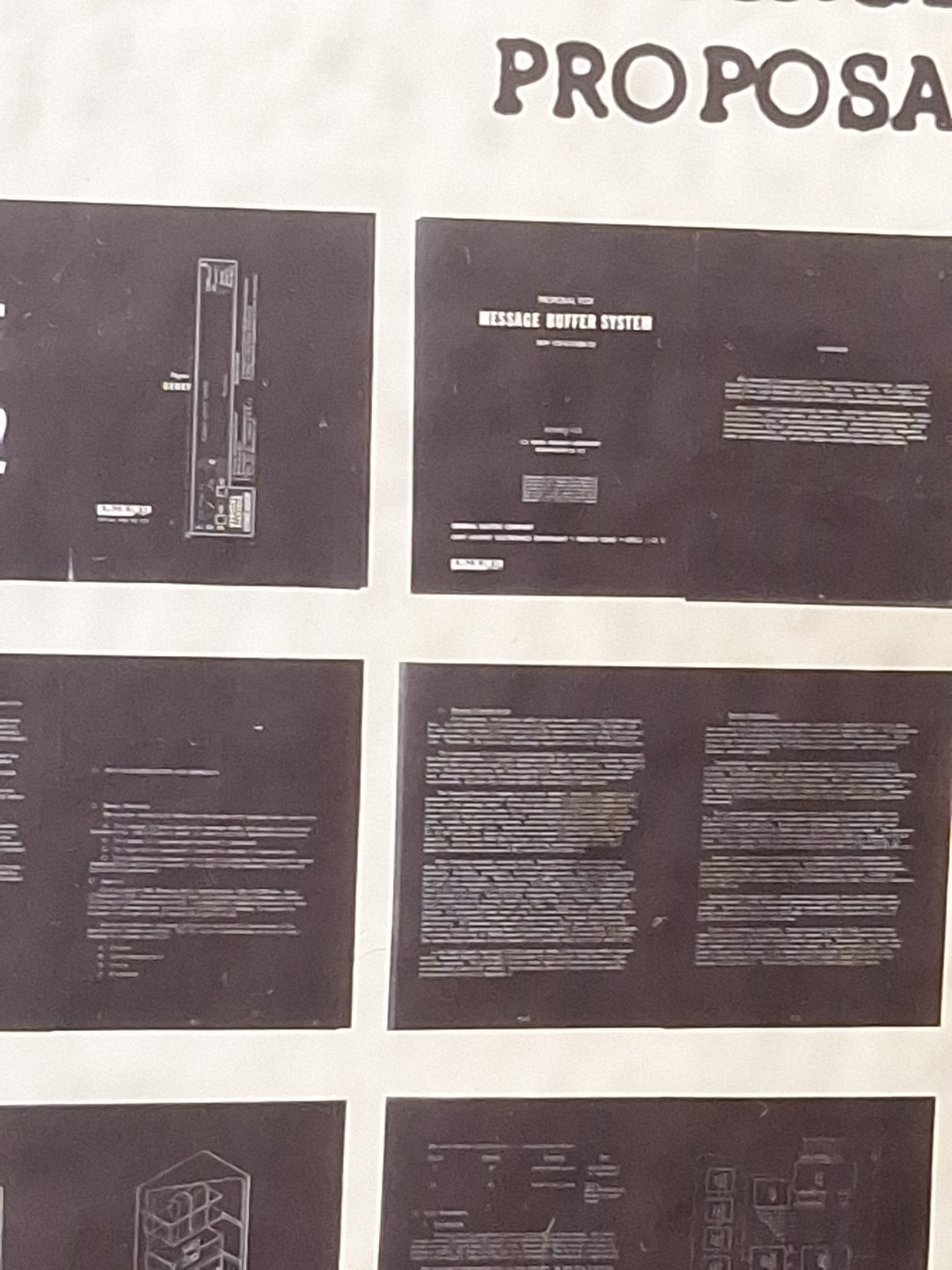 Vtg Military Microfiche Message Buffer System Proposal 1962 CPP-341