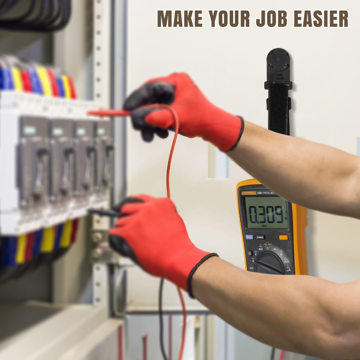 Magnet Hanger Compatible with Fluke Instruments Multimeter, Magnetic Hanging Loo