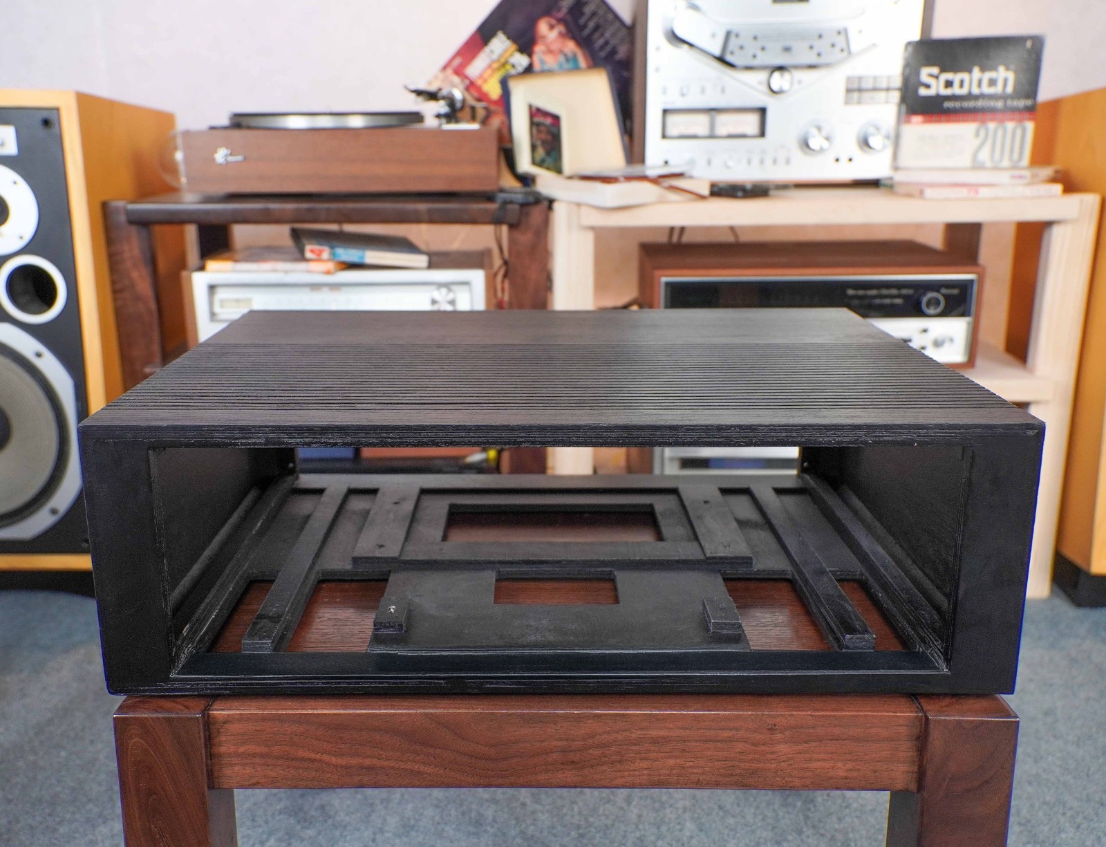 WOOD CASE / WOOD CABINET FOR KENWOOD KR-9600 RECEIVER – 10-YEAR WARRANTY