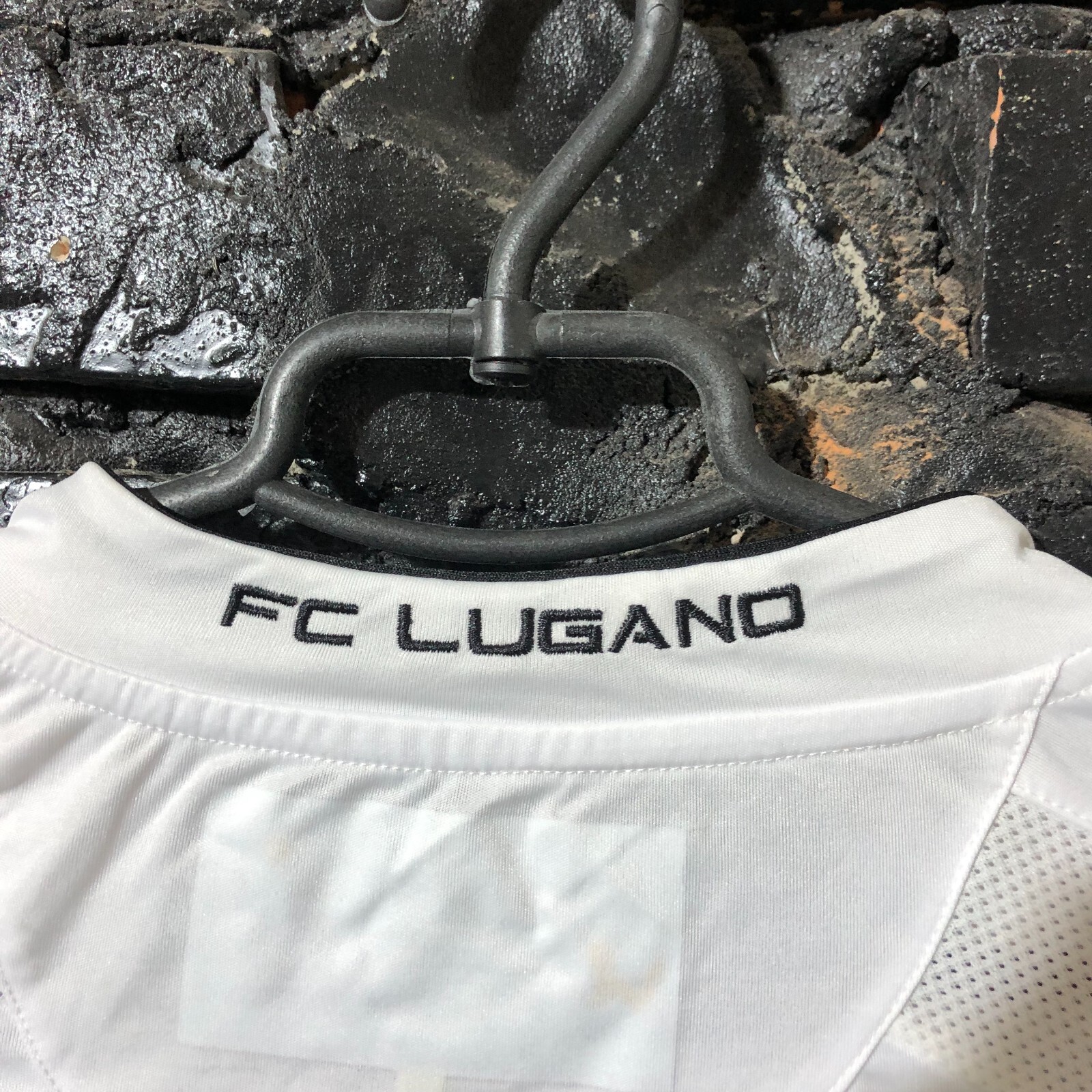 Lugano Jersey Long Sleeve Away football shirt 2012-2013 Legea Polyester Mens L