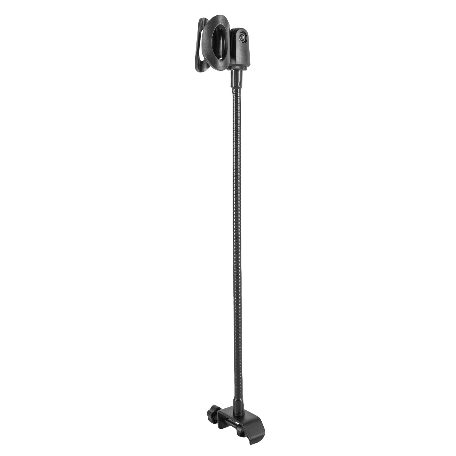Adjustable Microphone Stand Black with Desk Clamp for Radio Broadcasting