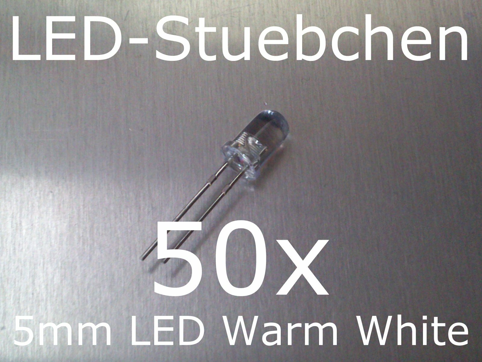 50x 5mm LED Warm White
