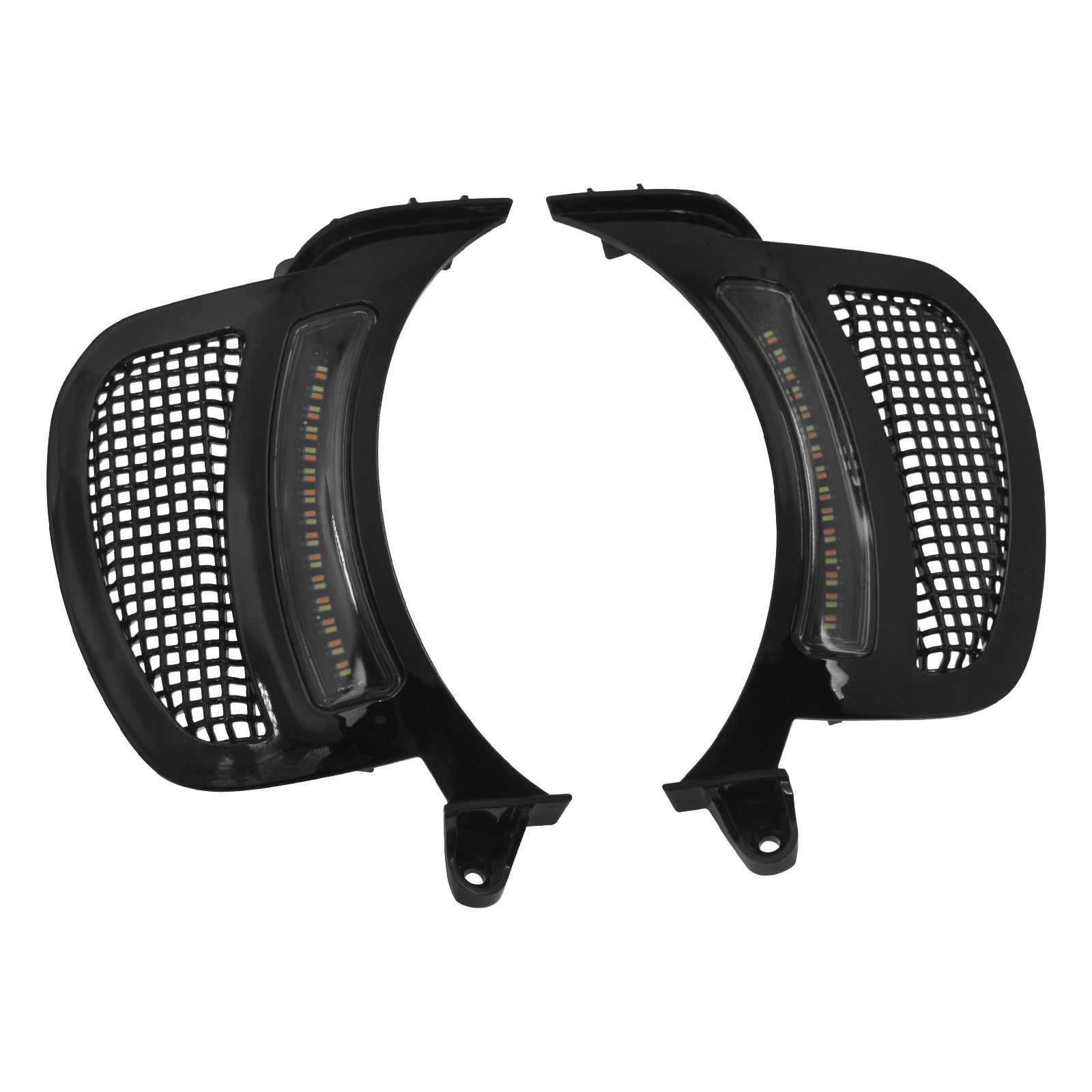 Headlight Vent Accent LED Running Turn Signal Light For Harley Road Glide 2015+