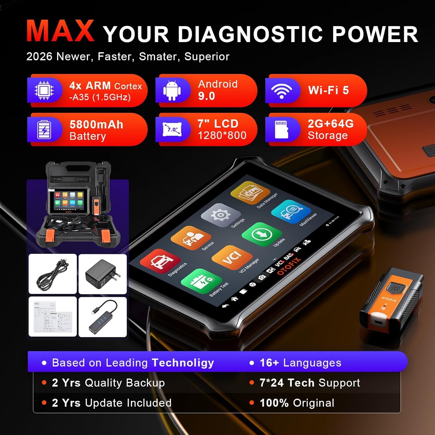 2026 OTOFIX D1 Lite Car Bidirectional Scanner Auto Full System Diagnostic Tool