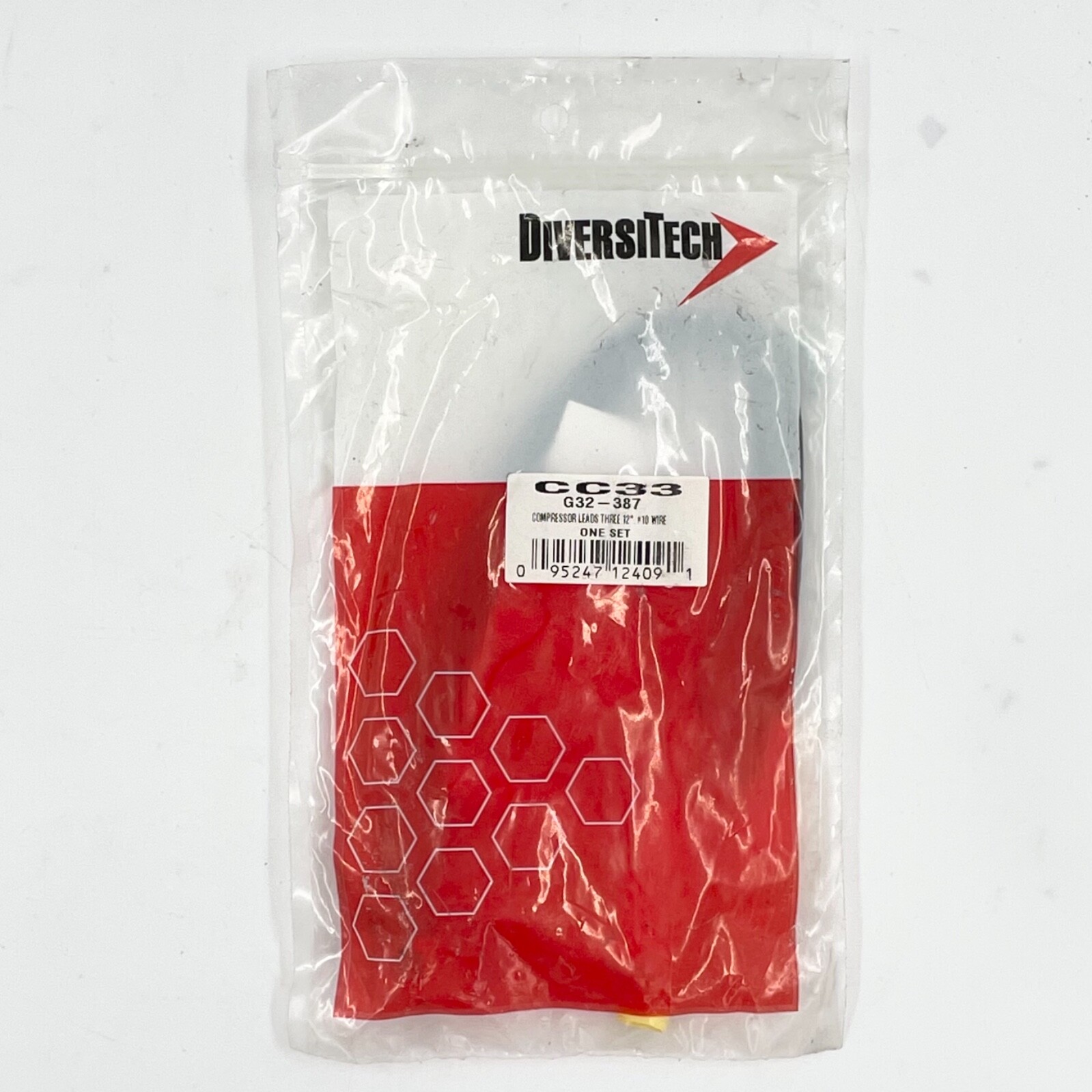 DiversiTech Compressor Leads 12" 10AWG CC33 G32-387
