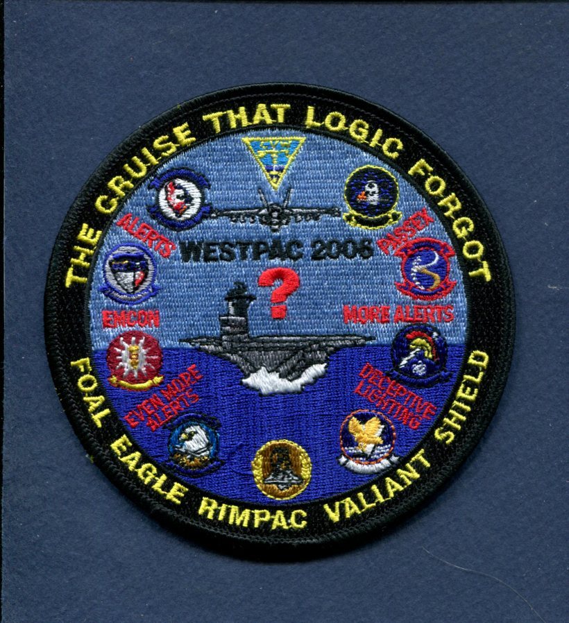 CVN-72 USS ABRAHAM LINCOLN WESTPAC 2006 US NAVY Squadron Cruise 5" Jacket Patch