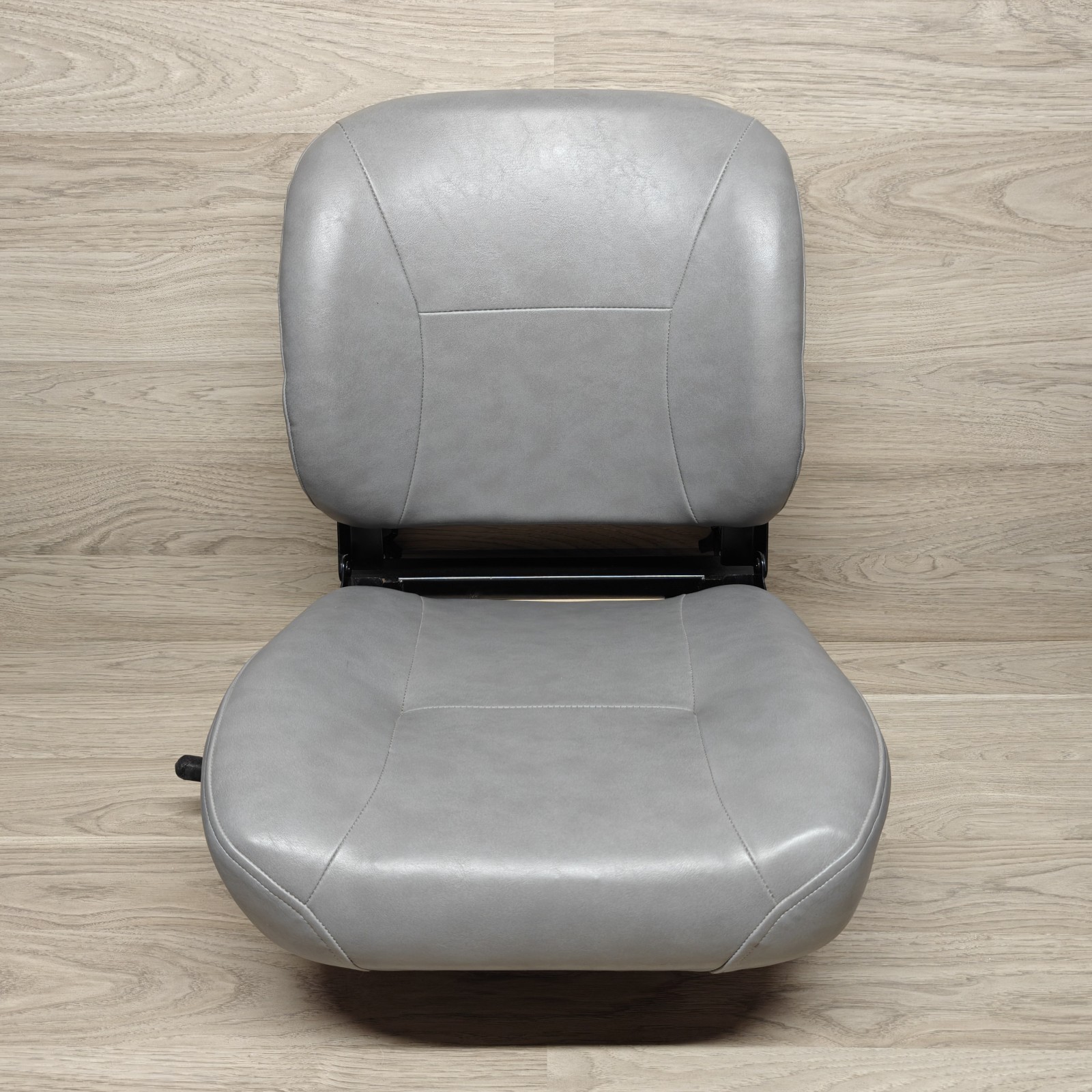 OEM Pride Jazzy 1103 BASE MODEL Gray Vinyl Folding Seat Captains Chair Non-Ultra