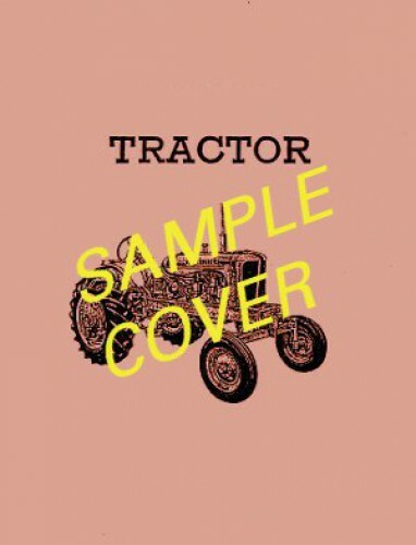 Massey Ferguson MF65 Operators Manual