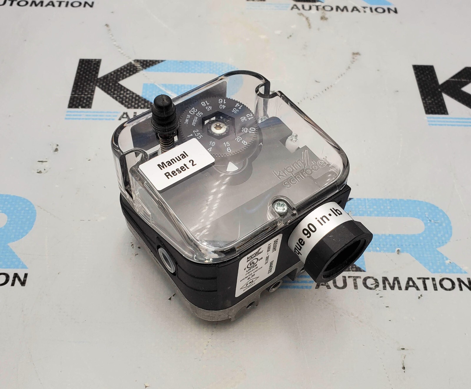 NEW Krom Schroder DG50HT Air Gas Pressure Switch 1-20WC 110/240VAC 84447922