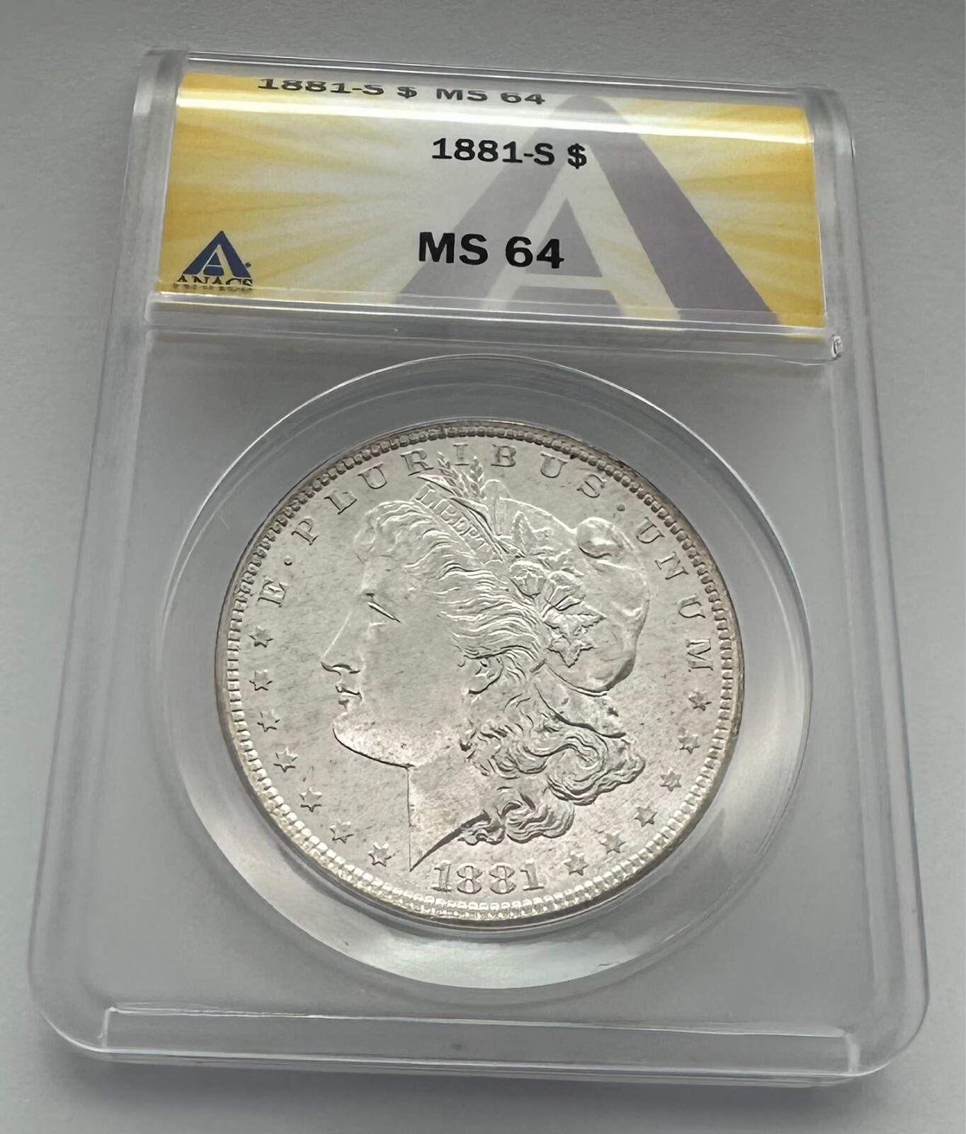1881-S Morgan Dollar MS64 ANACS