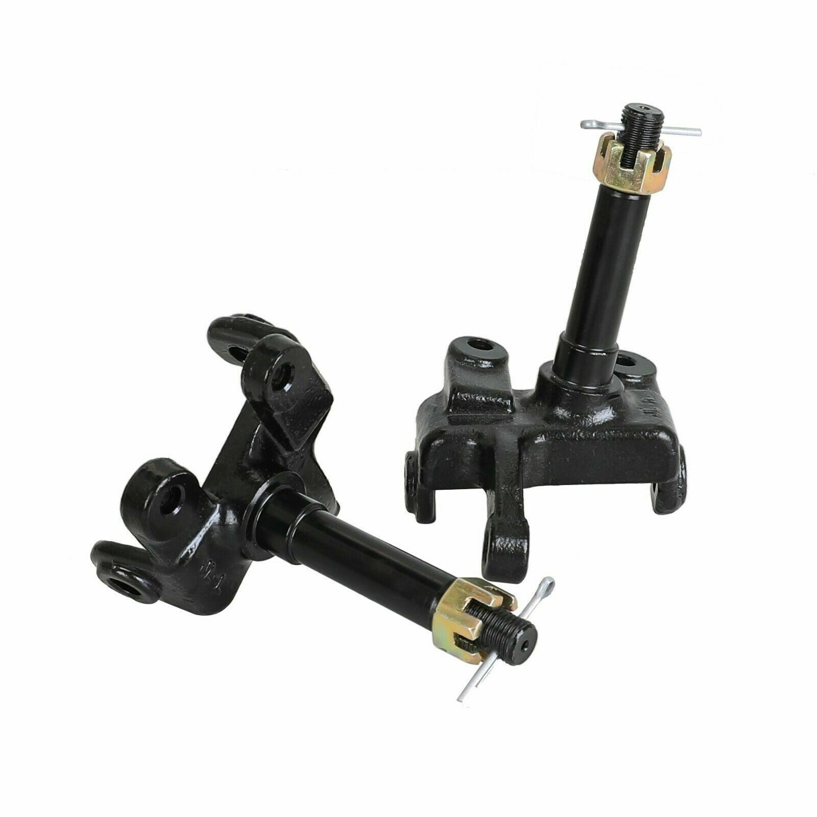 Go Kart ATV Quad Steering Spindle + 4 Stud Wheel Hub + Front Disc Brake Caliper