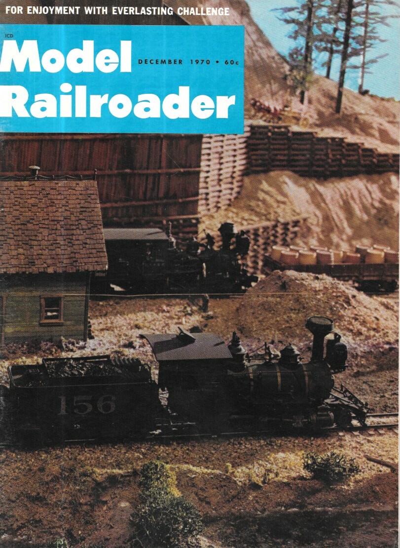 Model Railroader Dec.1970 Milwaukee Road Passenger Storehouse Building N Layout