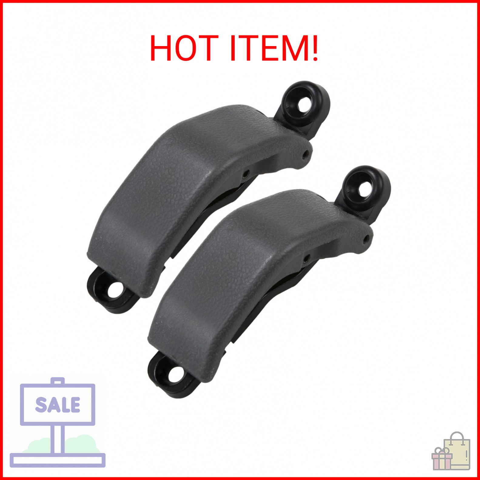 RLB-HILON 2 PCS Rear Quarter Glass Window Latch Compatible with Toyota Pickup Hi