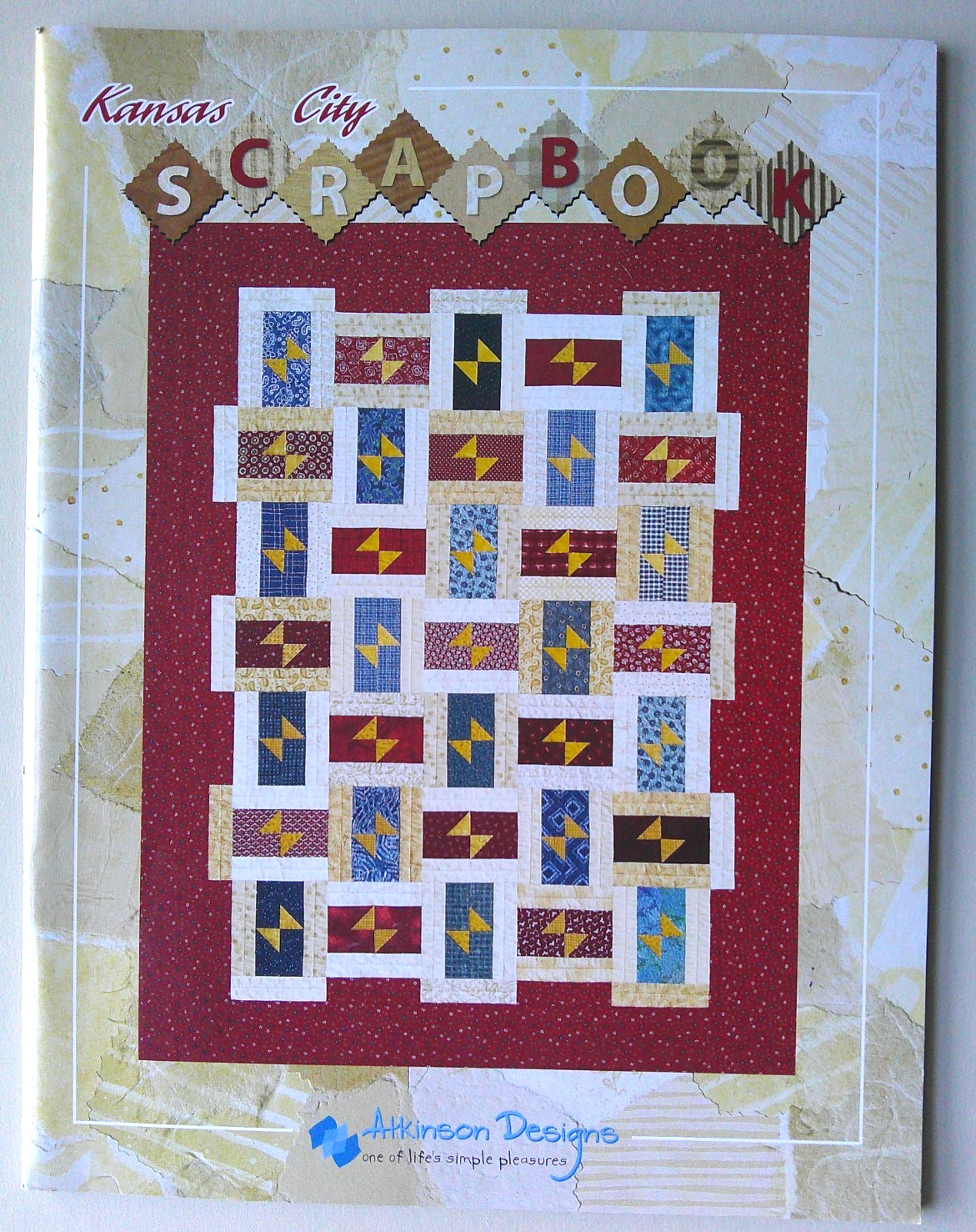 Kansas City Scrapbook quilt runners pattern booklet