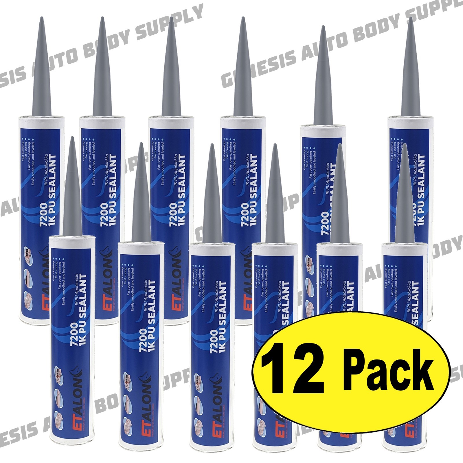 ETALON ET-PU-7200G GREY SEAM SEALER 310ML CARTRIDGE-FREE SHIPPING! (12/PACK)
