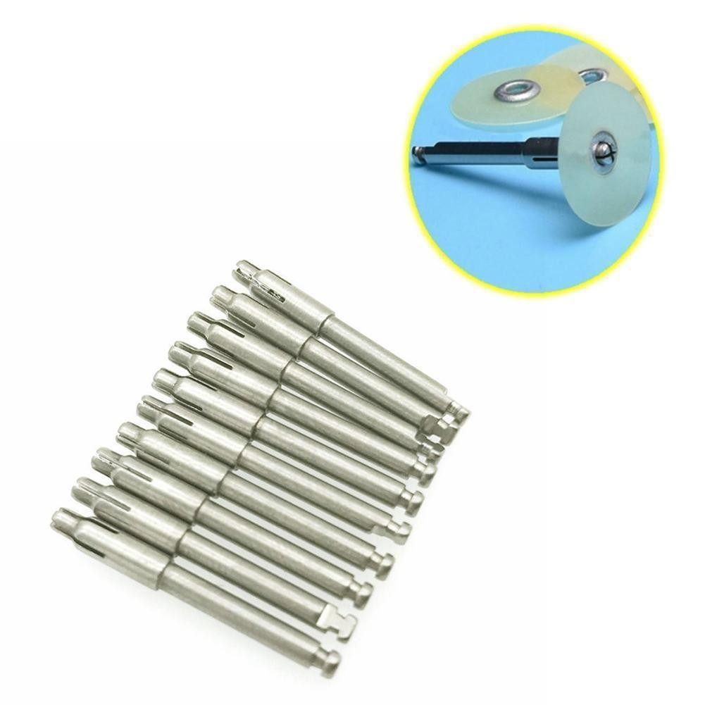 10pcs Dental Discs Mandrel Shank Fit Soflex For Sof-Lex Pop-On Polishing Disk