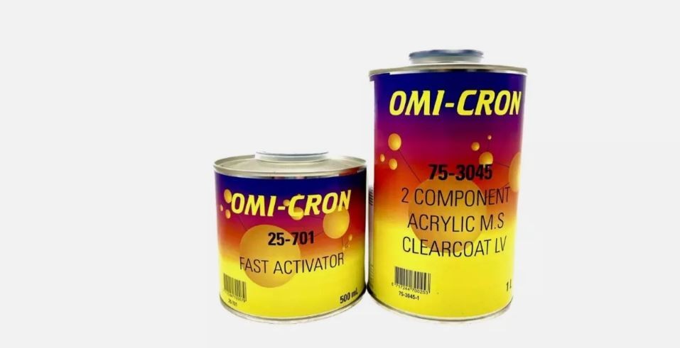 Omi-Cron 2K Crystal Clear Anti Scratch Lacquer Kit Clearcoat 1.5L 1L Lacquer