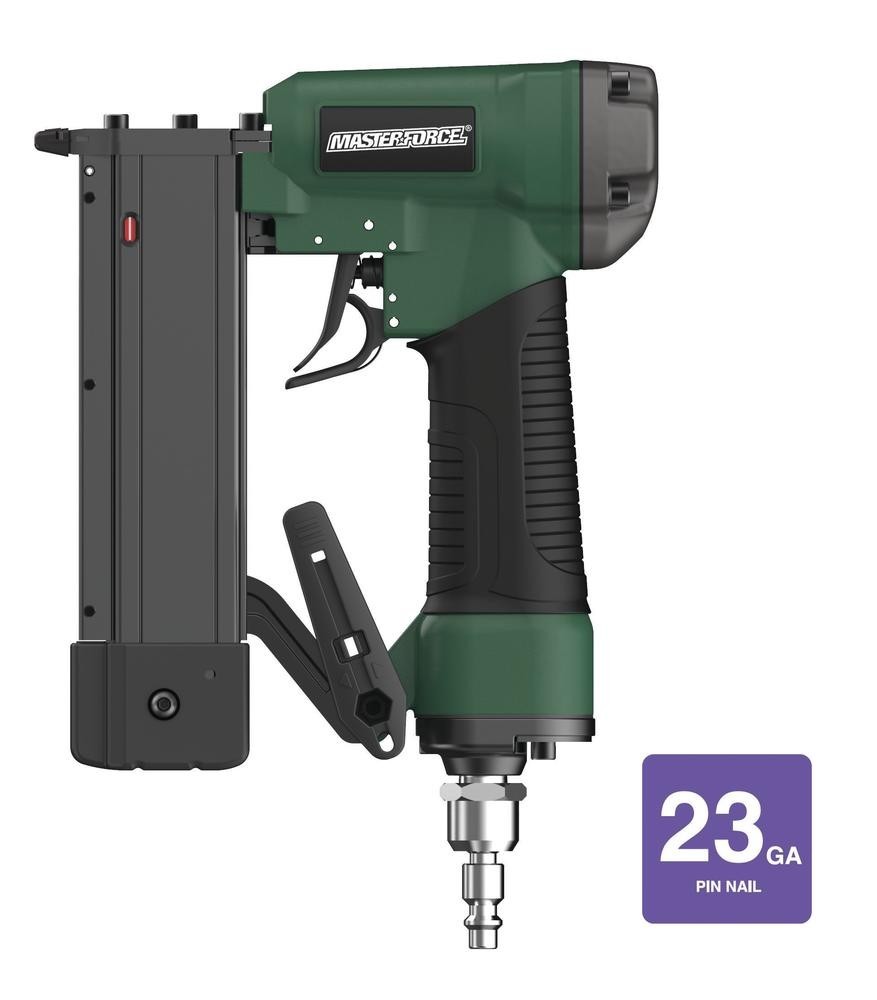 Lightweight Pneumatic 23 Gauge Micro Pin Nailer Industrial Style Swivel Plug