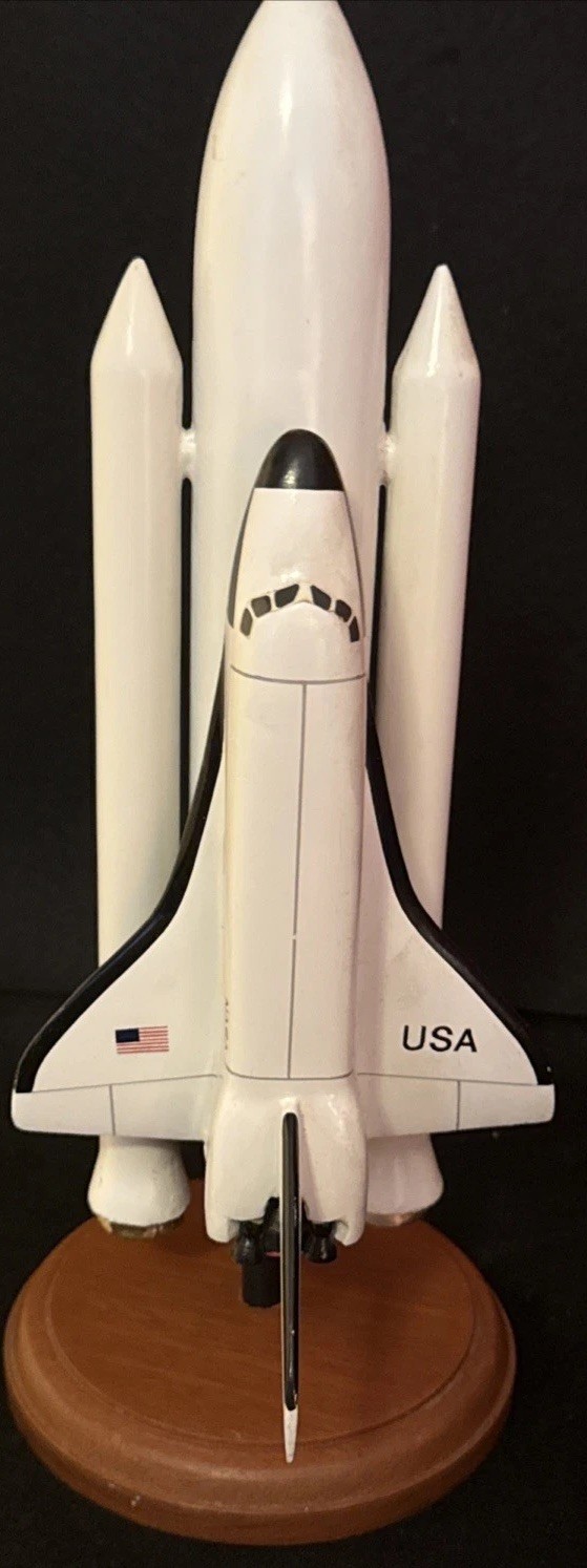 Vintage 1980s Halnet NASA Space Shuttle Challenger 1:200 Desktop Model Stack