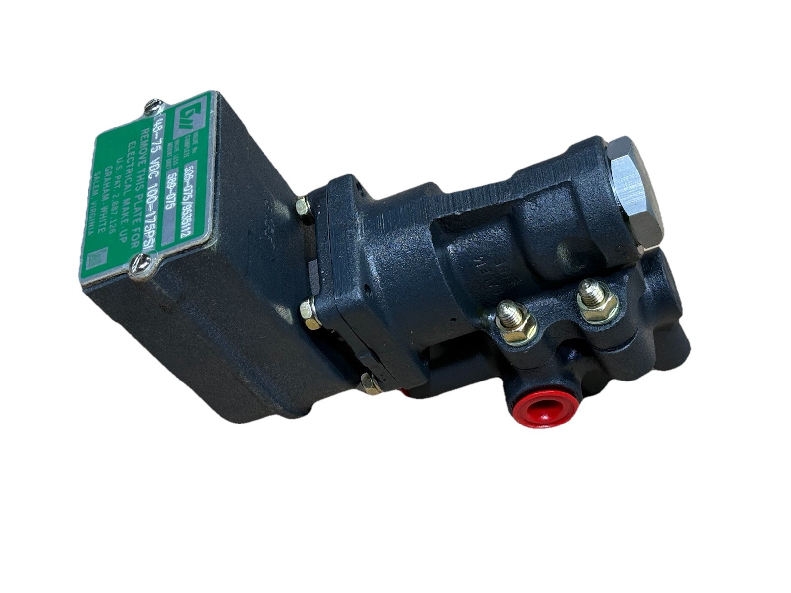 SALEM SOLENOID VALVE 595-075 / 9535112 48-75 VDC 100-175 PSI New