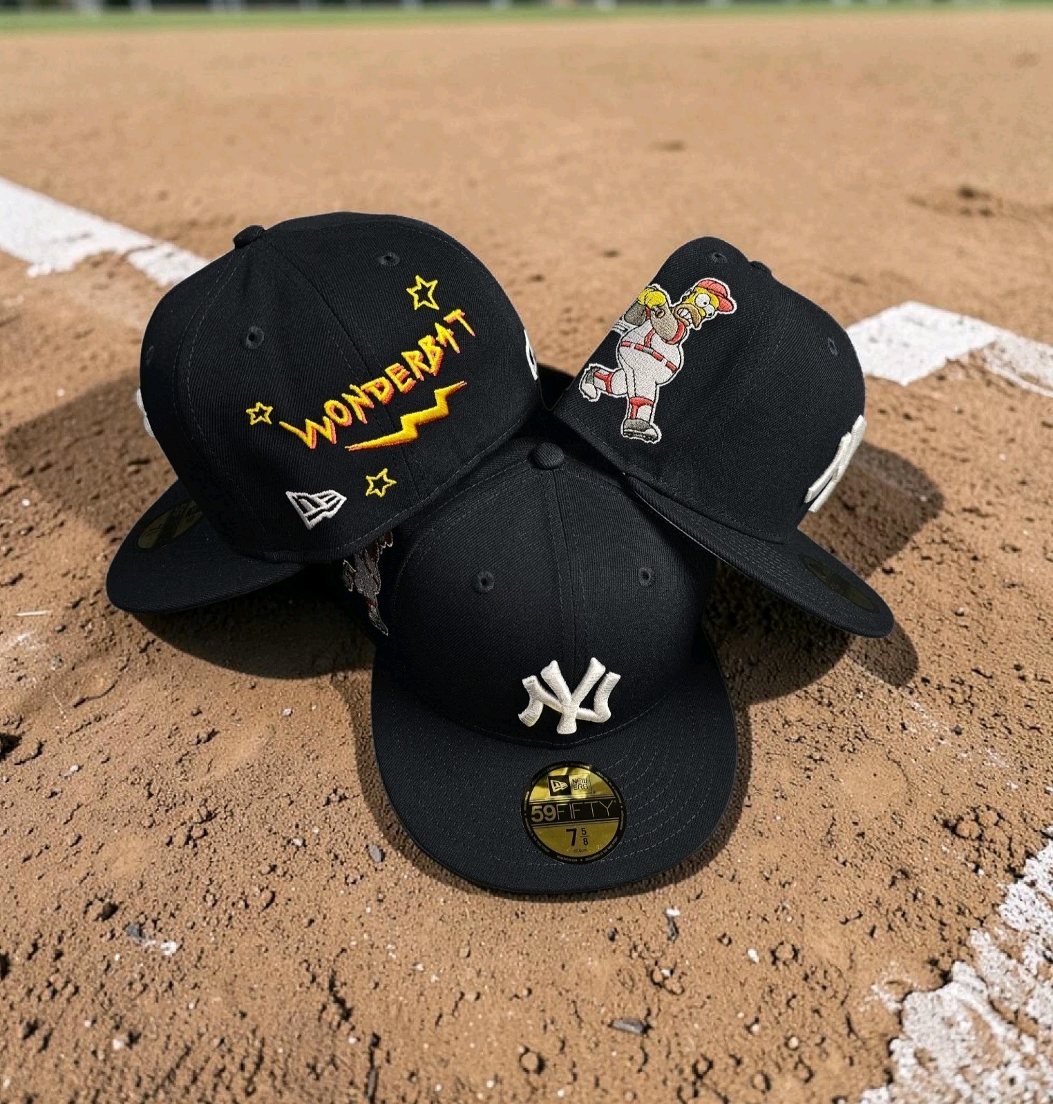 NEW New York Yankees The Simpsons Homer Simpson Wonderbat New Era Fitted Navy ⚾️