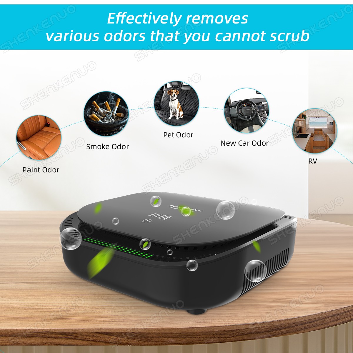 SMART CAR AIR PURIFIER purifies Air Cleaner for Allergies Smoke Mold Odor Dust