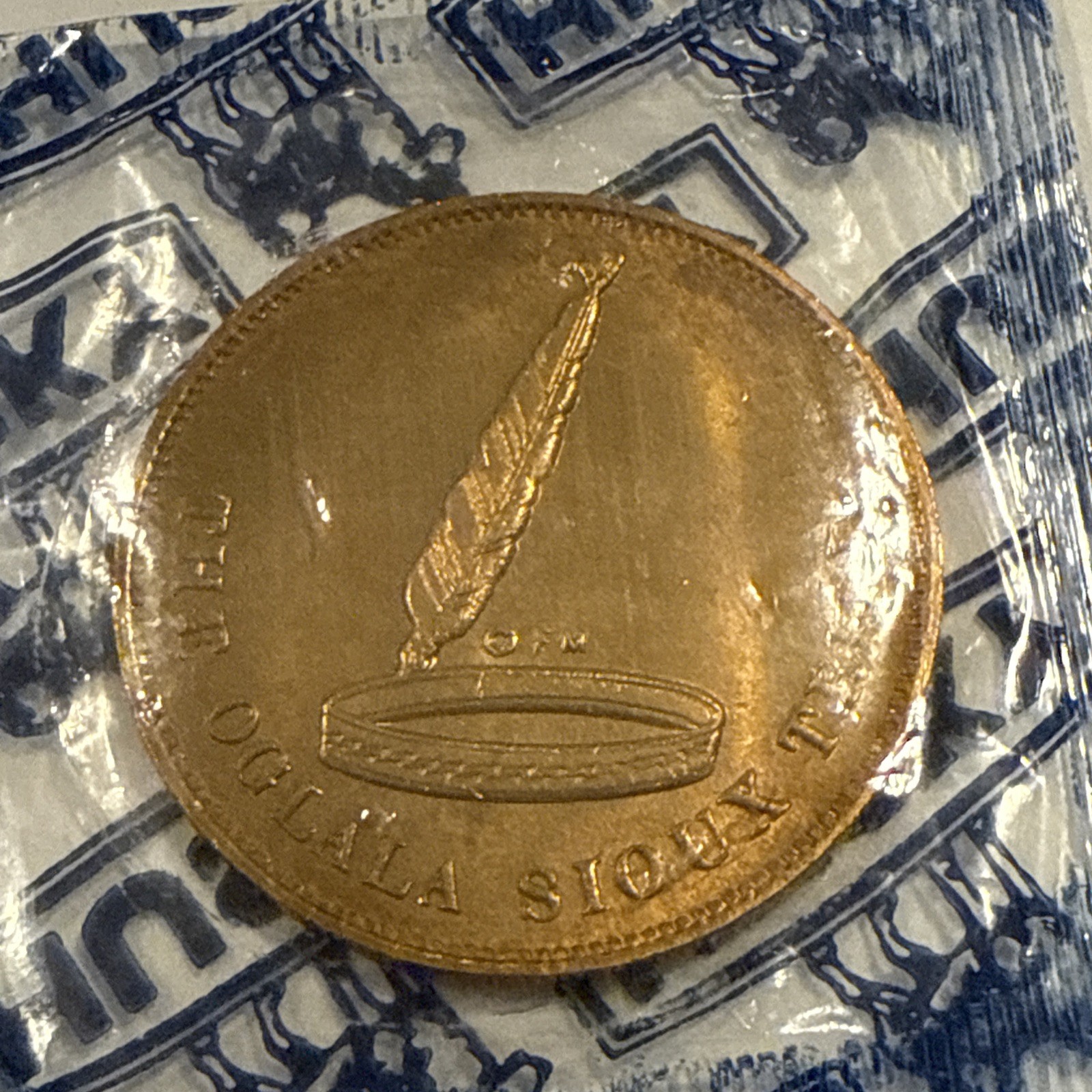 Husky Oil The Oglala Sioux Tribe Coin Medal AA26