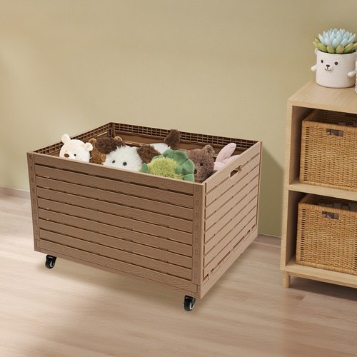 Large Stackable Collapsible Storage Bins Dolly Cart with Wheels for markets