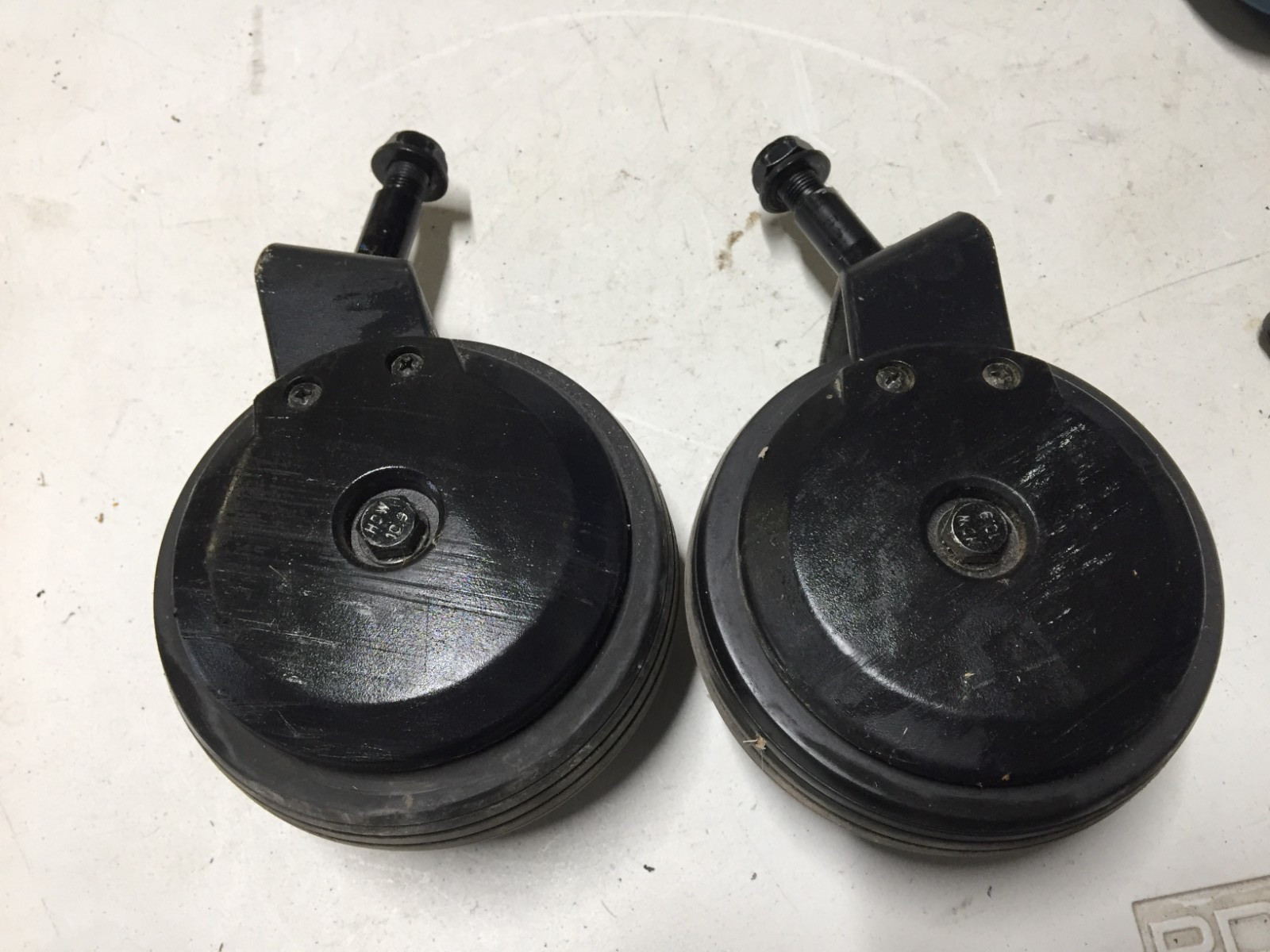 PAIR of 5" Caster Wheels Tires & Forks for Pride Jazzy EVO613 Power Chairs