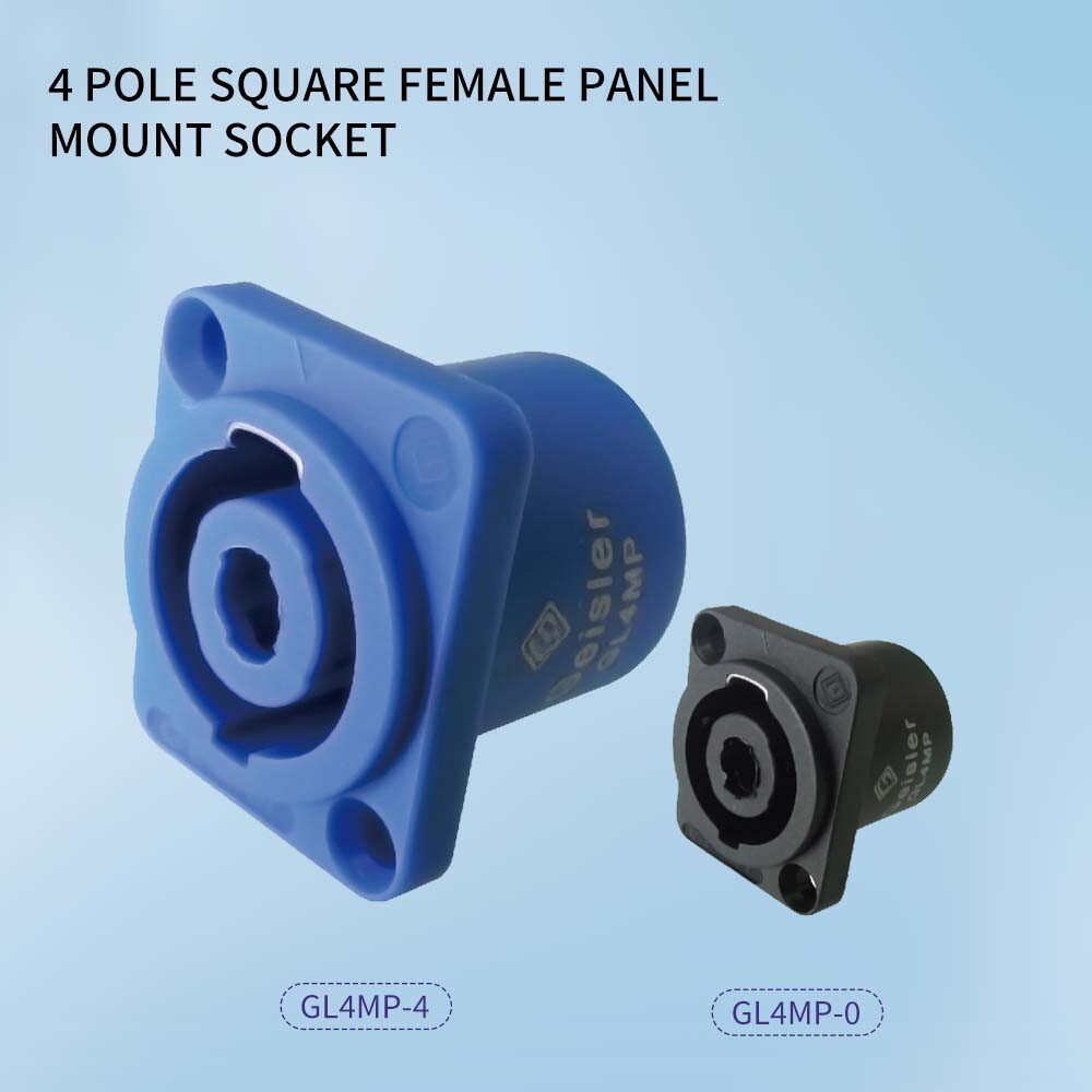 10Pcs Audio professional speakon 4 Pole socket female panel chassis mount