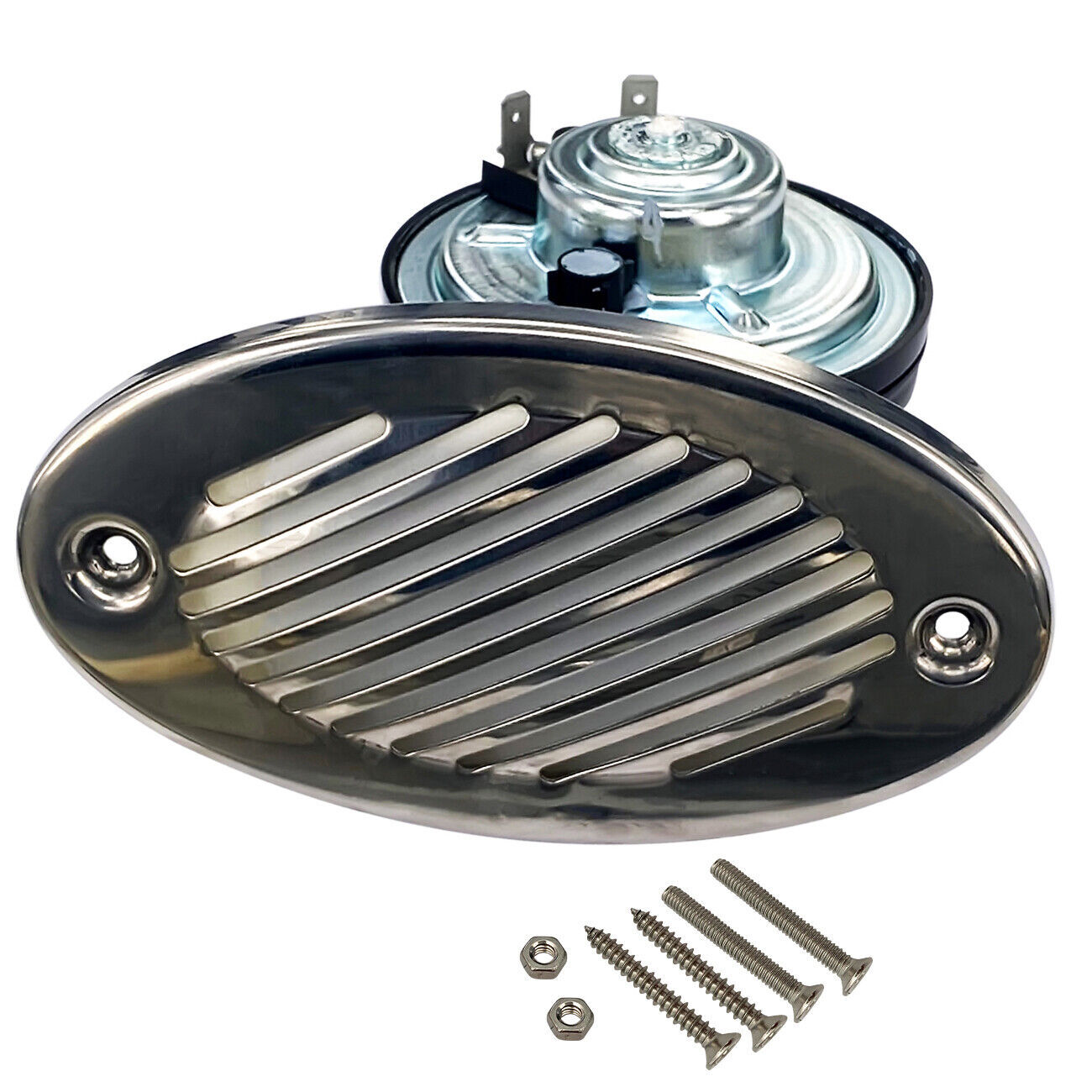 316 Stainless Steel 12V Hidden Flush Mount 5190512 Marine Boat Horn With screws