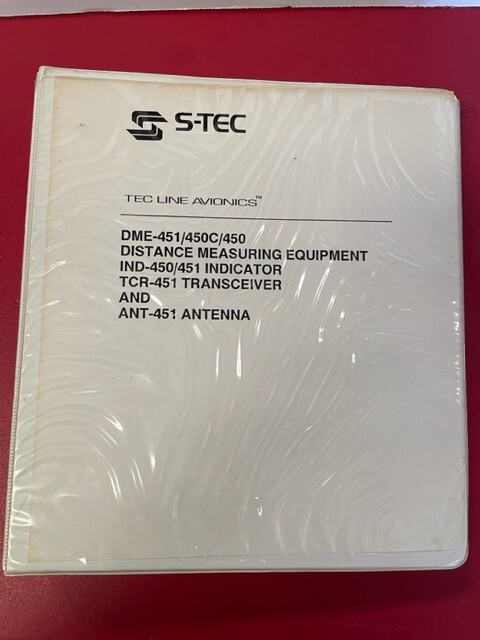 S-Tec DME-451/450C/450 Distance Measuring Equipment Manual, Used