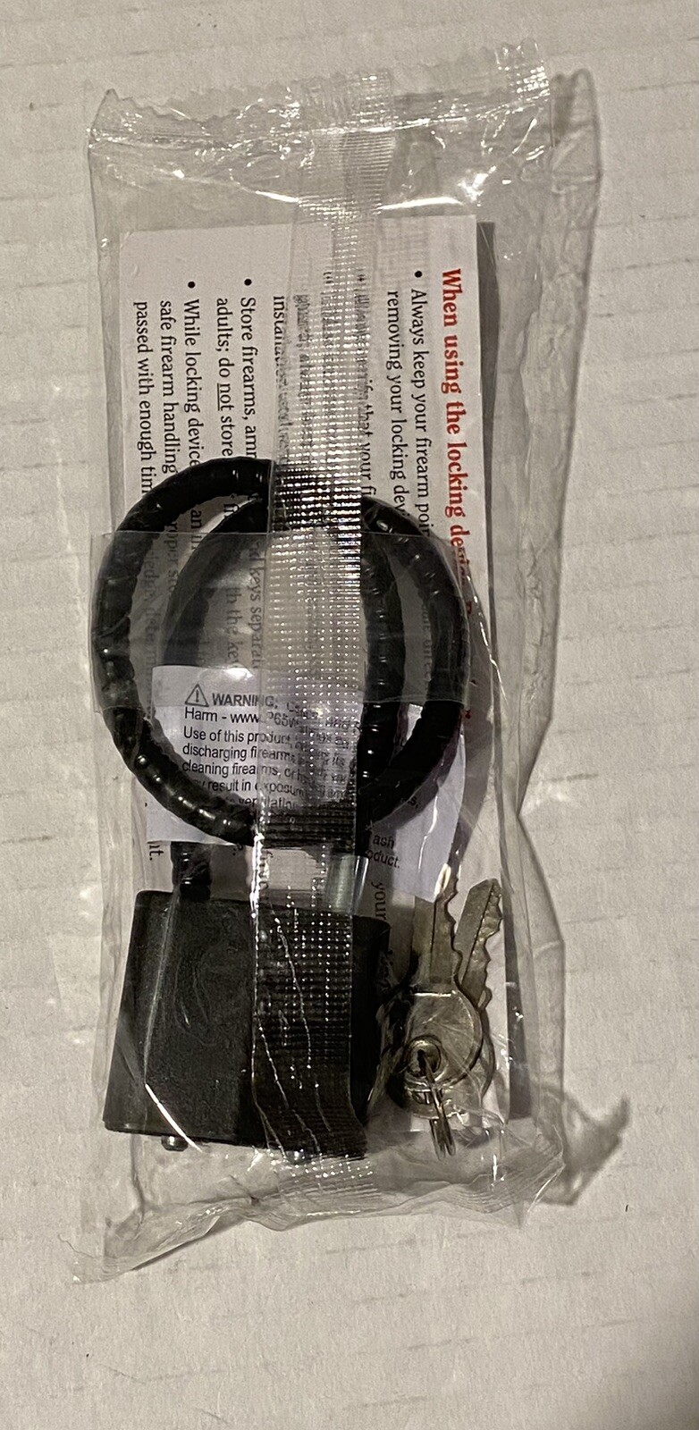 Ruger Cable Lock Safety Device R11SC3 with 2 Keys