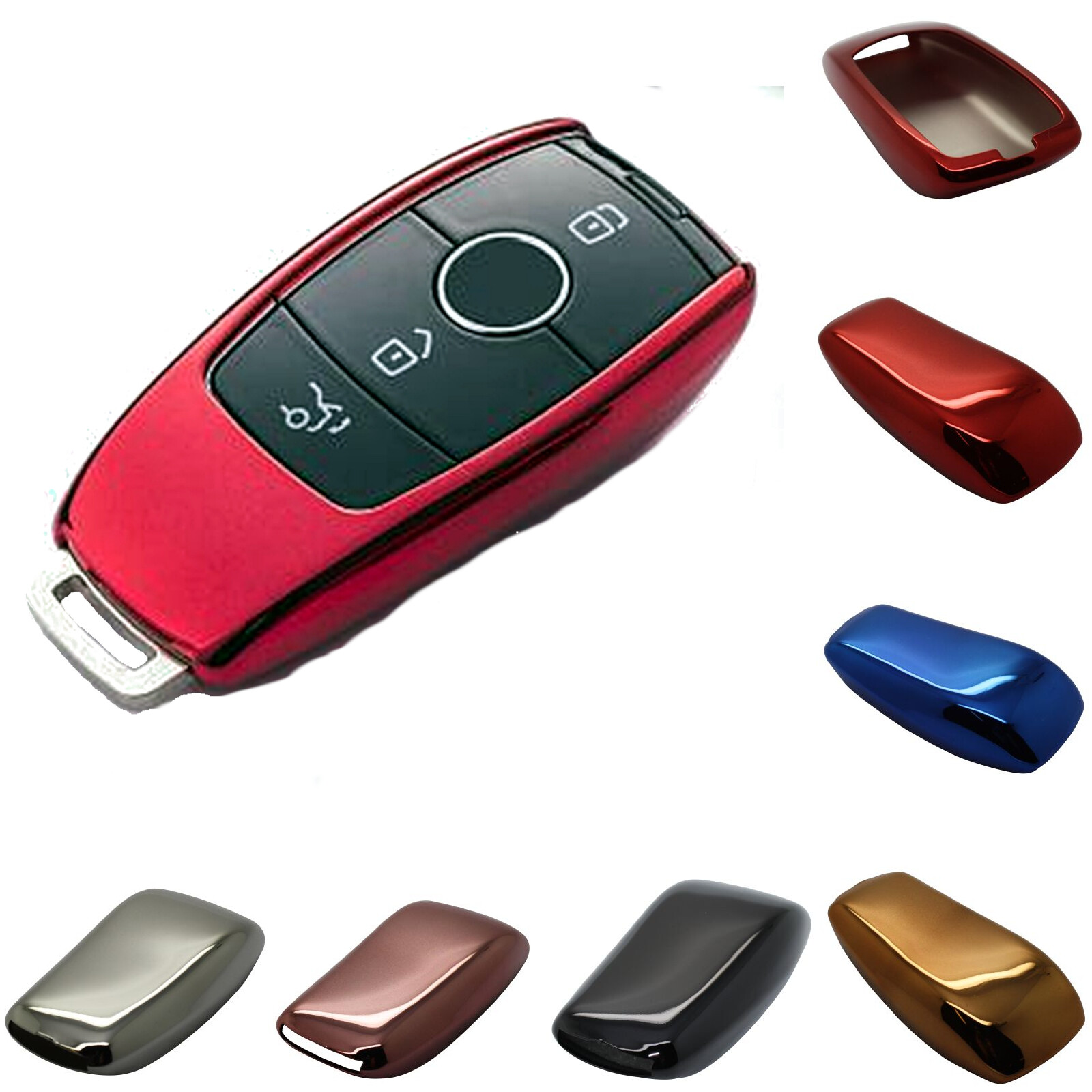 Fits For Mercedes W177 W247 Key Cover Black Pink