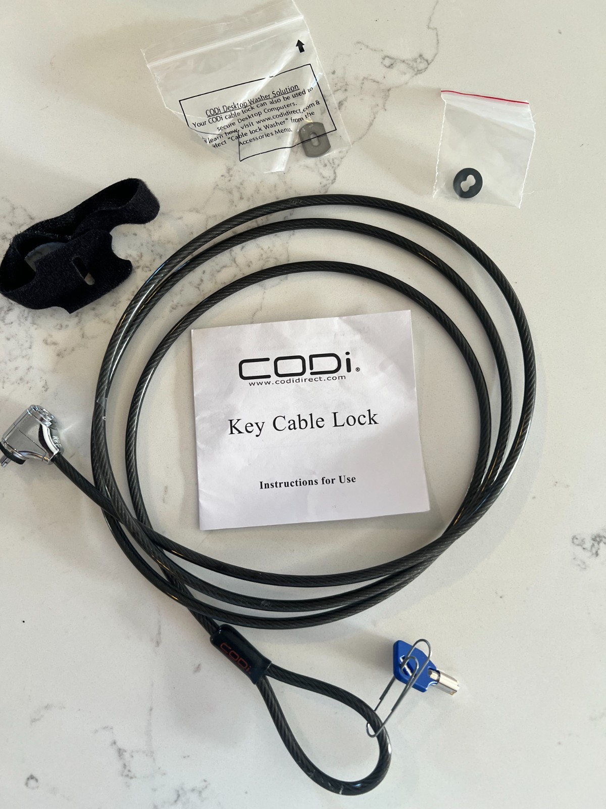 Codi Key Cable Lock 6.5 feet length Used