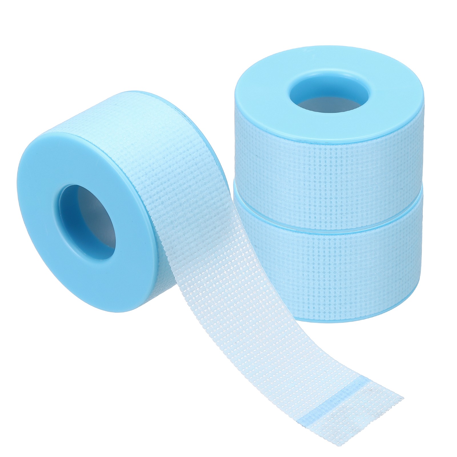 1in x 9.84yd Eyelash Tape, 3 Rolls Eye Lash Tape Silicone Breathable, Blue