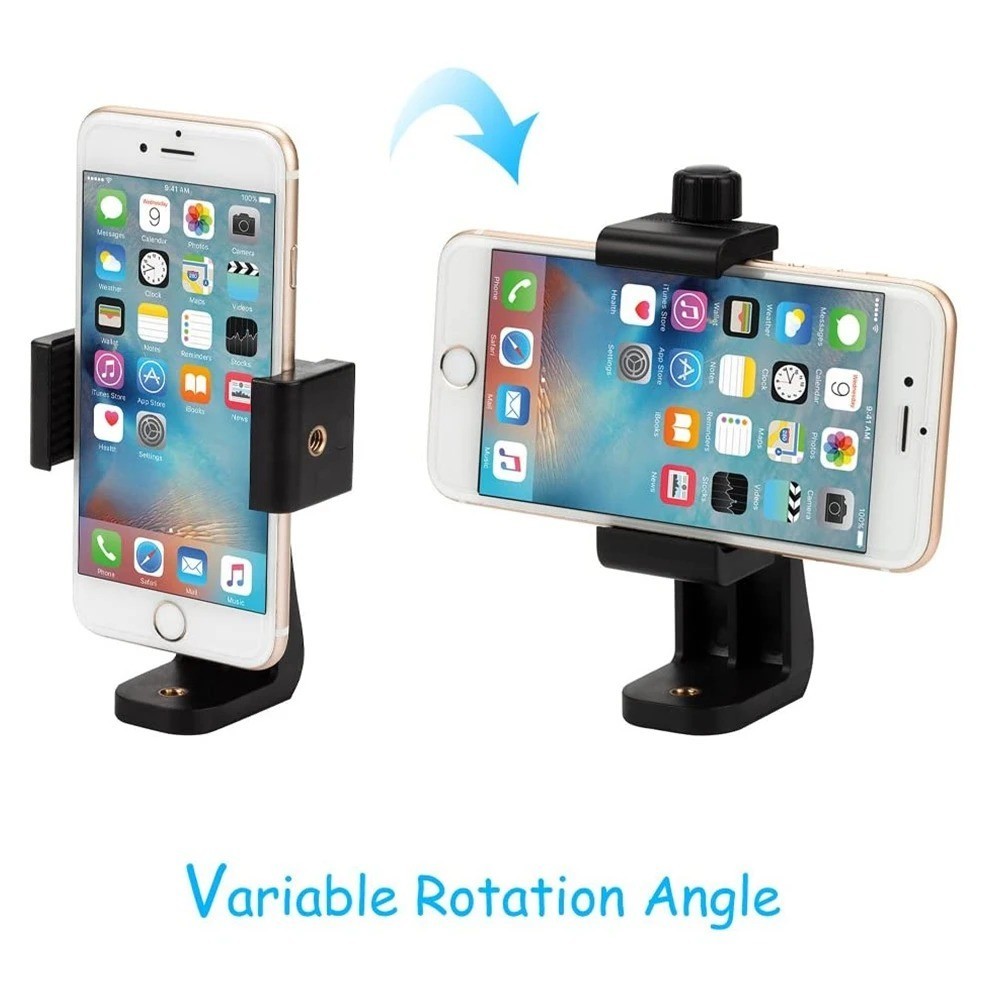 Mobile Phone Clip 360 Degree 1/4 Screw Tripod Mount Holder For iPhone Huawei 1Pc