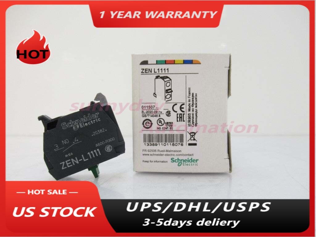 Schneider Electric ZENL1111 Single Contact Block, Sold By Unit US Free TAX