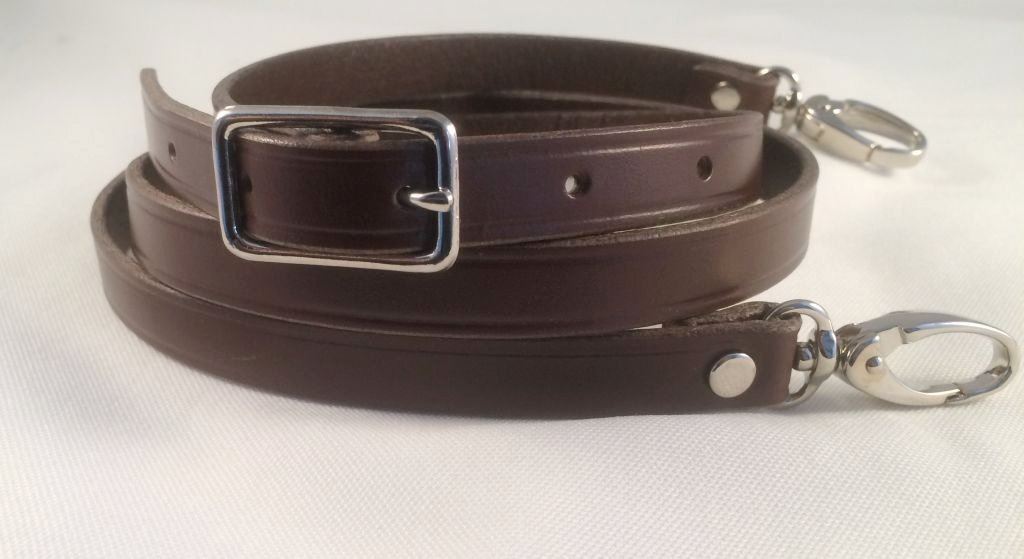 5/8" Cowhide Leather Adjustable Cross Body Purse Hand bag Replacement Strap