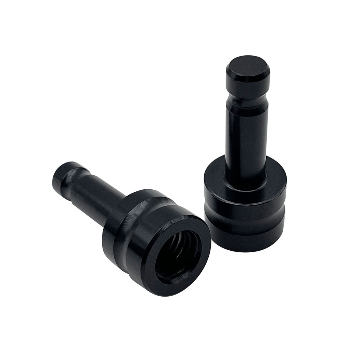2PCS Adapter 5/8" x11 Female Thread to Dia.12 mm Pole For Prism Aluminum Alloy