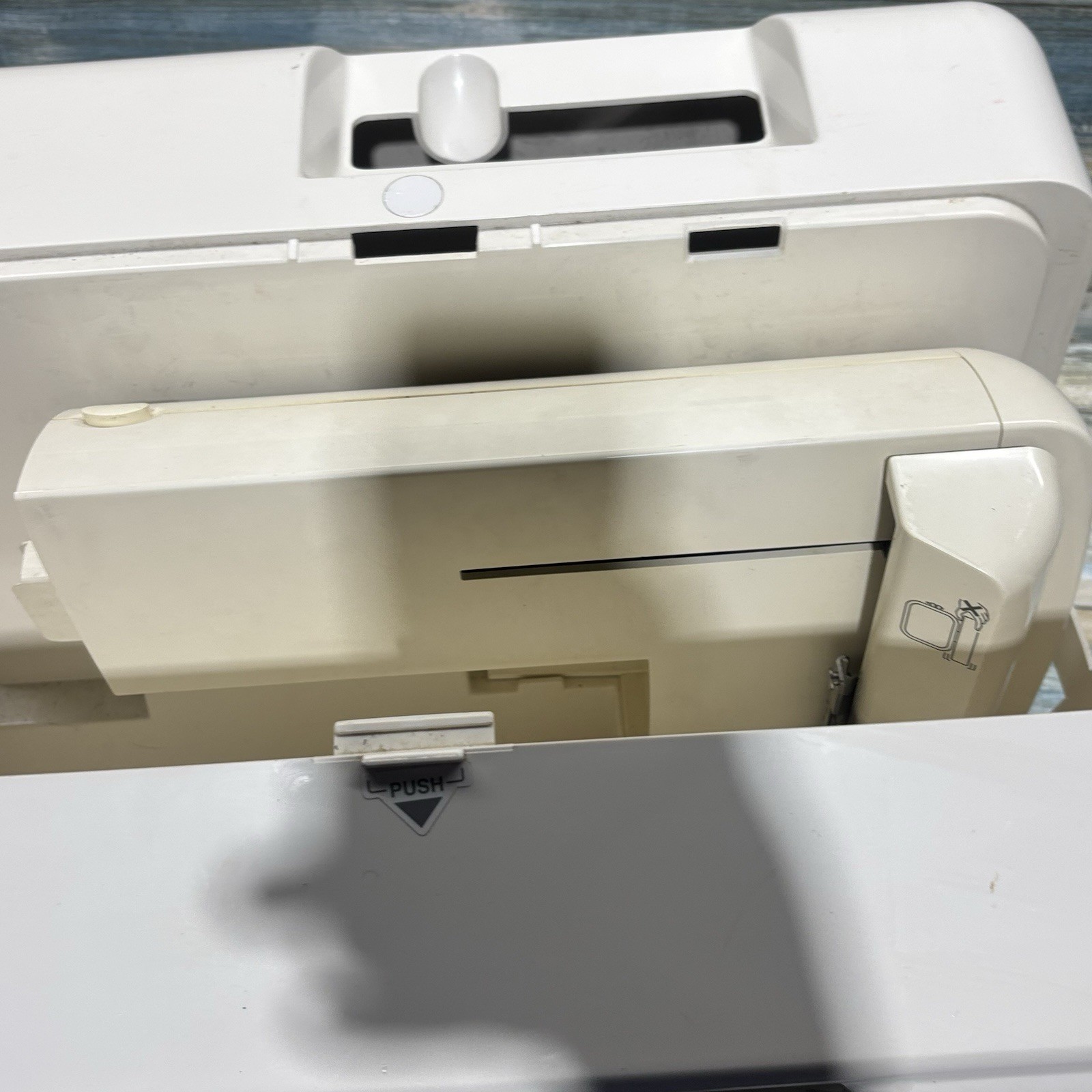 Brother Pacesetter PC-8200 Sewing Machine Carry Case & Embroidery ARM Attachmen
