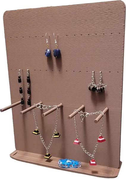 Wood Earring Rack/Jewelry Display Holder/Storage For Bracelets/Earrings/Rings