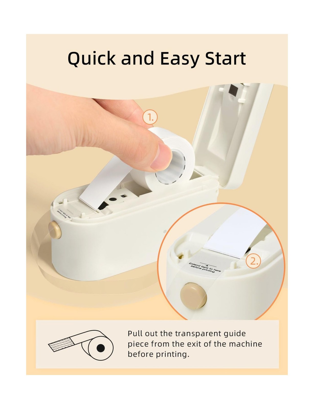 Makeid L1 Label Maker Machine with Tape - Portable & Rechargeable Label Maker...