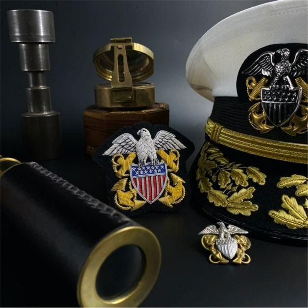 USN Officer Crest Badge