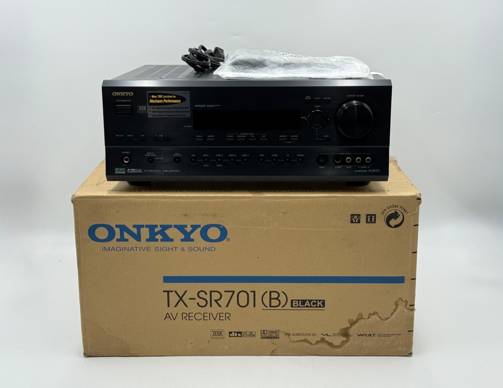 Onkyo TX-SR701 6.1 Channel 600 Watt Home Theater AV Receiver Amplifier | Tested