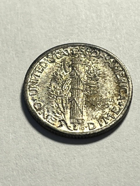 1938-P Mercury Dime/Silver/VF+ #4708