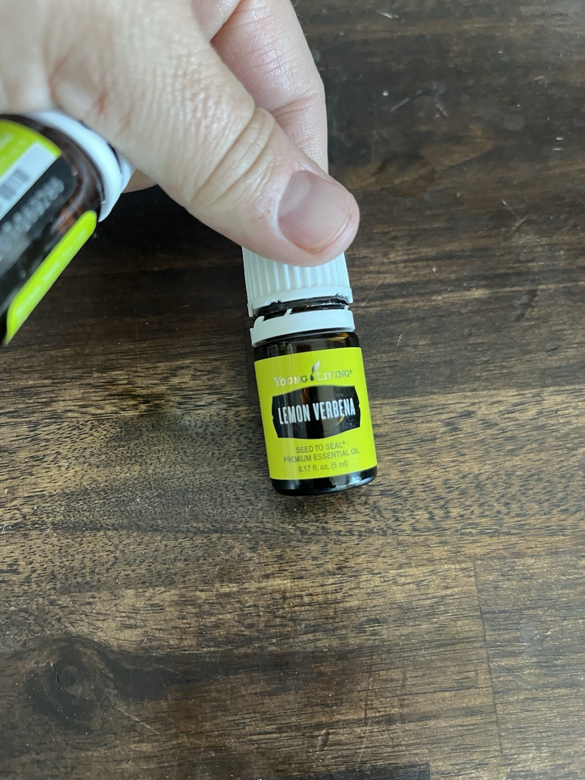 Young Living Lemon Verbena Open Full Essential Oils