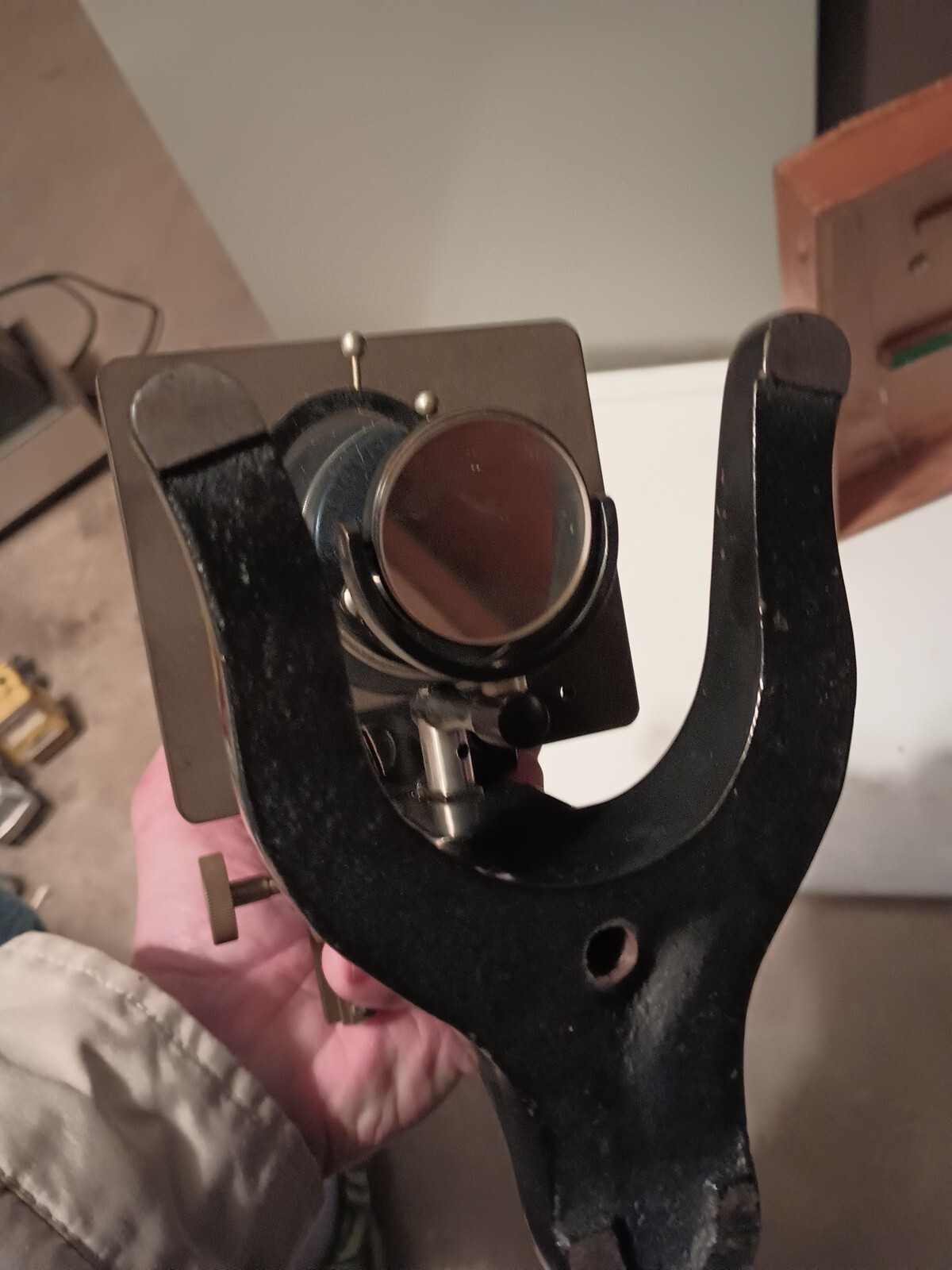 Vintage laboratory microscope KOSMOS STUTTGARD Model 2106 Germany.