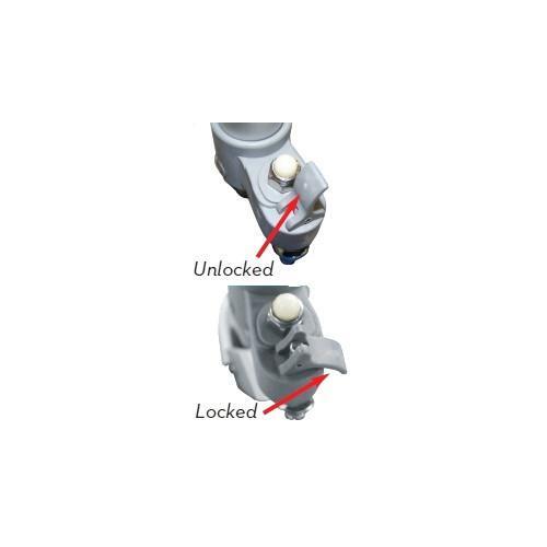 Top Glides Swivel/Lock Walker 5" Front Wheels Kit with Universal FlexFit Ski